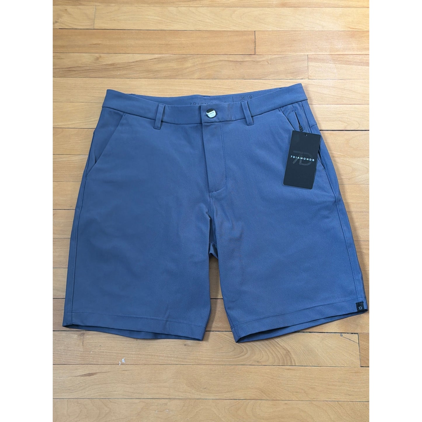 7 Diamonds Men's Size 31 Blue Core Performance Shorts Casual Golf NWT