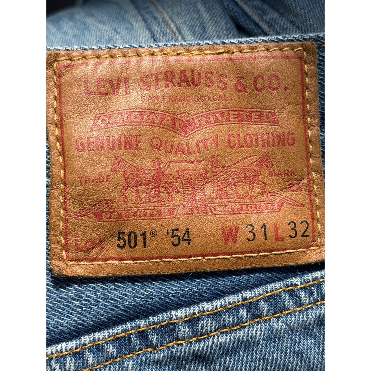 Levi 501 Size 31 x 32 Blue Men's Jeans Straight Relax