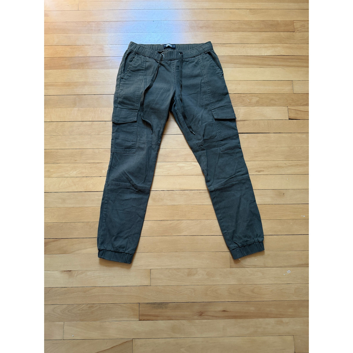REWASH Cargo Pants Womens Small Green Drawstring Utility Jogger EUC