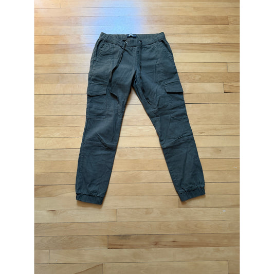 REWASH Cargo Pants Womens Small Green Drawstring Utility Jogger EUC