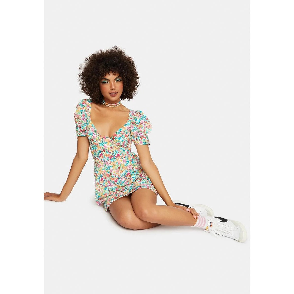 For Love and Lemons NWT Claude Mini Dress Floral Corset Bodice XS