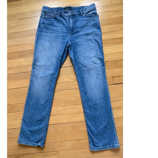 Lauren Ralph Lauren LRL Heritage Straight Leg Jeans Blue Size 14 EUC Classic