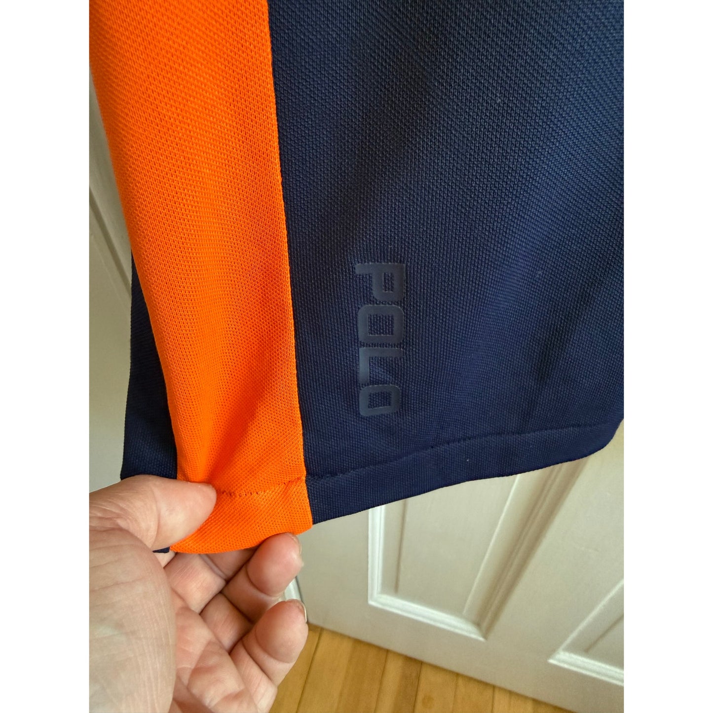 Ralph Lauren Performance Polo Blue/Orange, Large Logo XL
