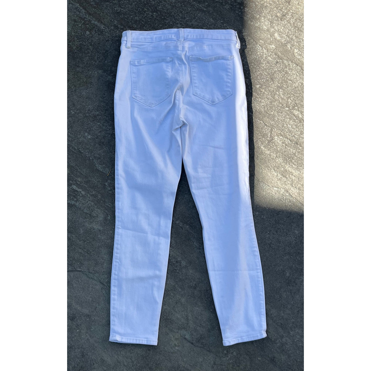 L'Agence Margot High Rise Skinny Jeans Blanc White Size 28 Super Stretch