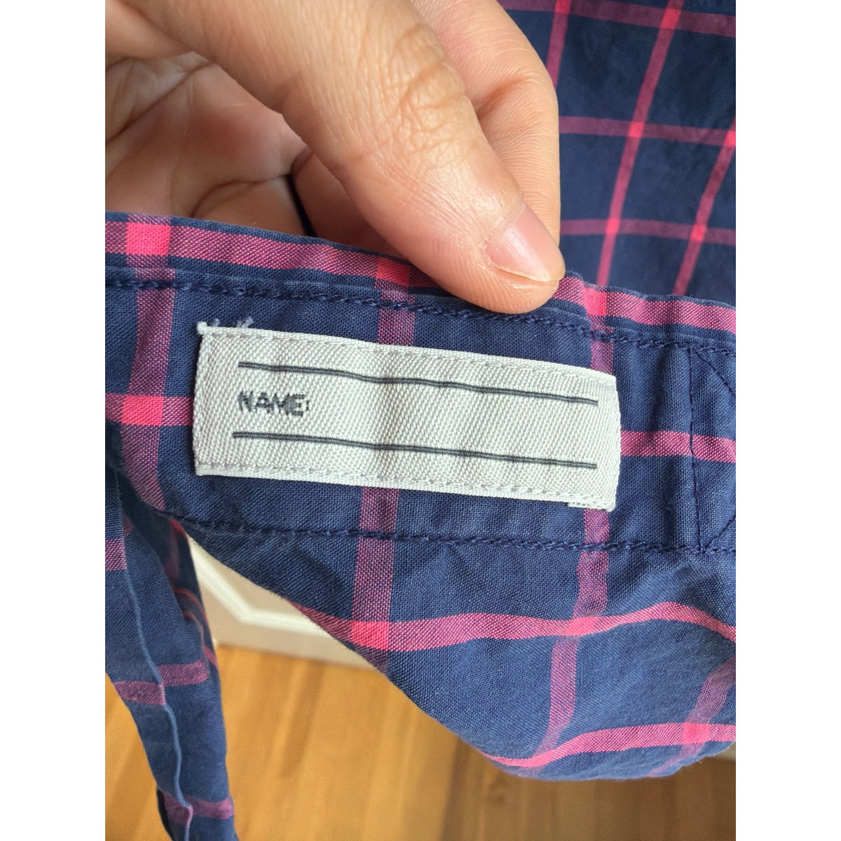 Jack Spade New York Blue Windowpane Button-Down Shirt Size Medium