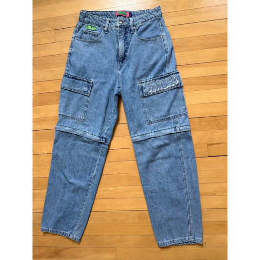 Empyre Wide Leg Skater Jeans | Blue Wash | Size 6 | EUC | Baggy Y2K Style