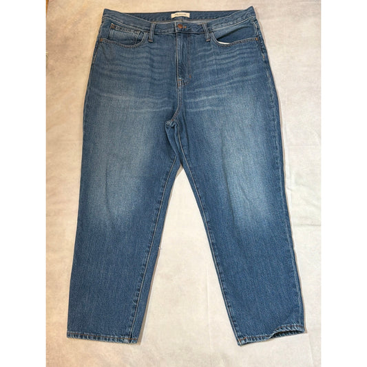 Madewell The Perfect Vintage Straight Jean in Danby Wash Comfort Stretch 24P 💎