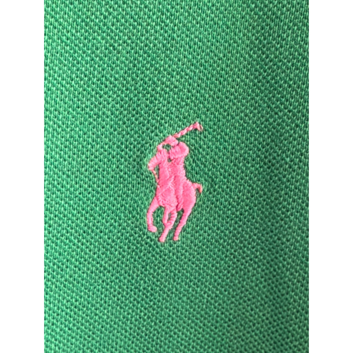 Polo Ralph Lauren Green Polo Shirt Men's Pink Pony XXL