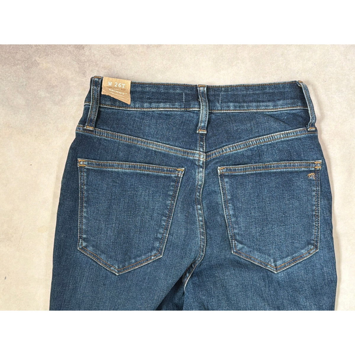 NWT Madewell Curvy High-Rise Skinny Jeans Lanette Wash Size 26T Tall