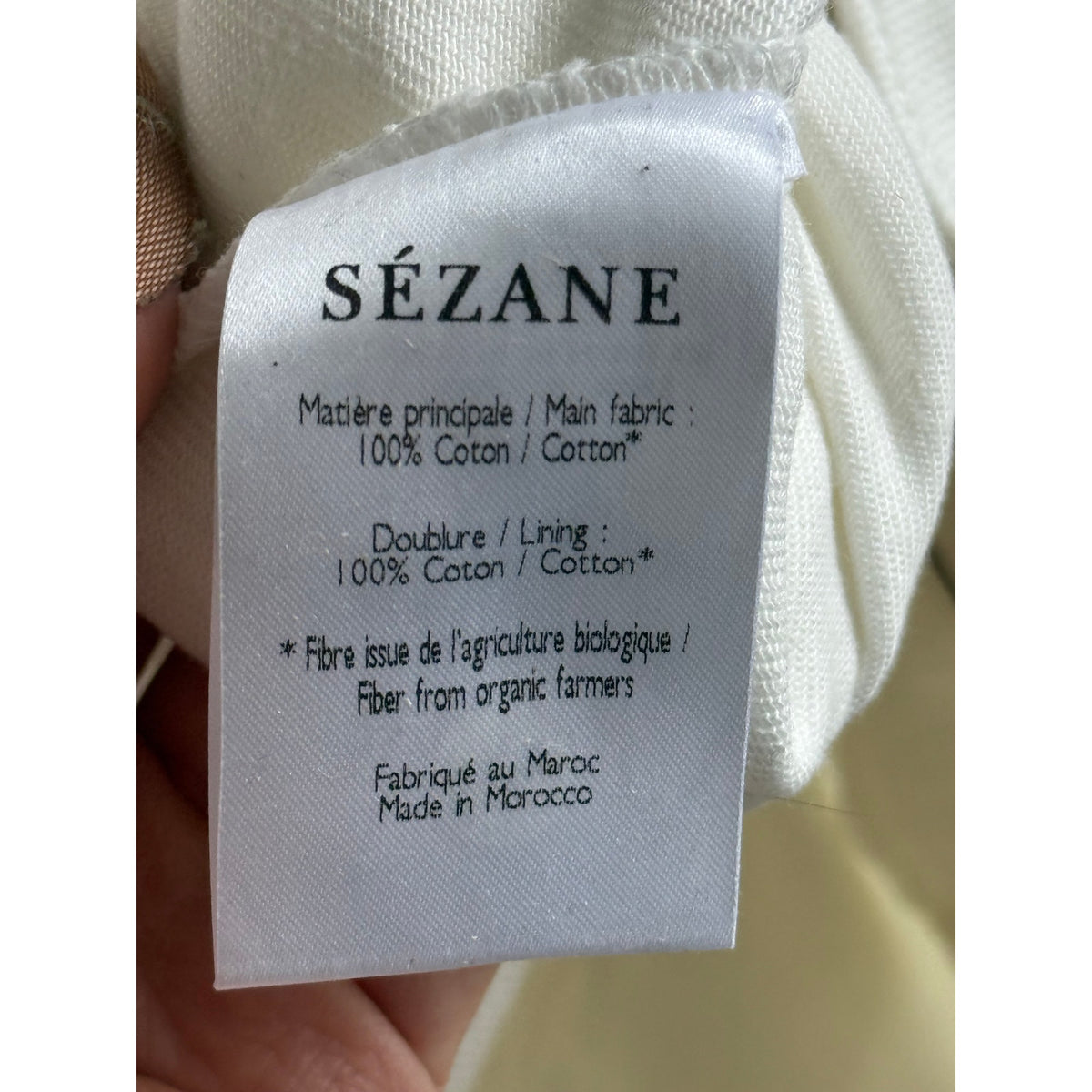 NWT Sezane Le Brut Sexy Ecru Jeans 27 - High Rise Straight Leg Denim