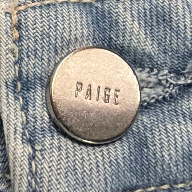 Paige Size 27 Light Wash Collette Cropped Flare Jean