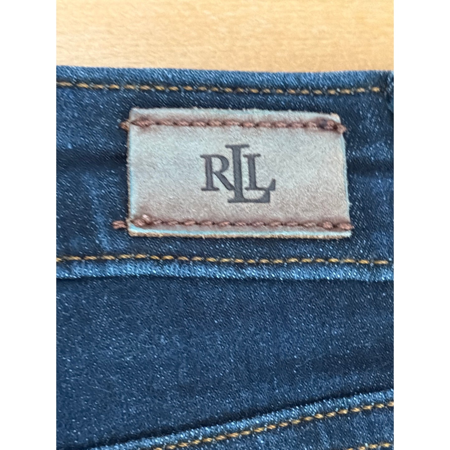 Polo Ralph Lauren Size 18 Premier Straight Curvy Dark Wash Mid Rise Jeans