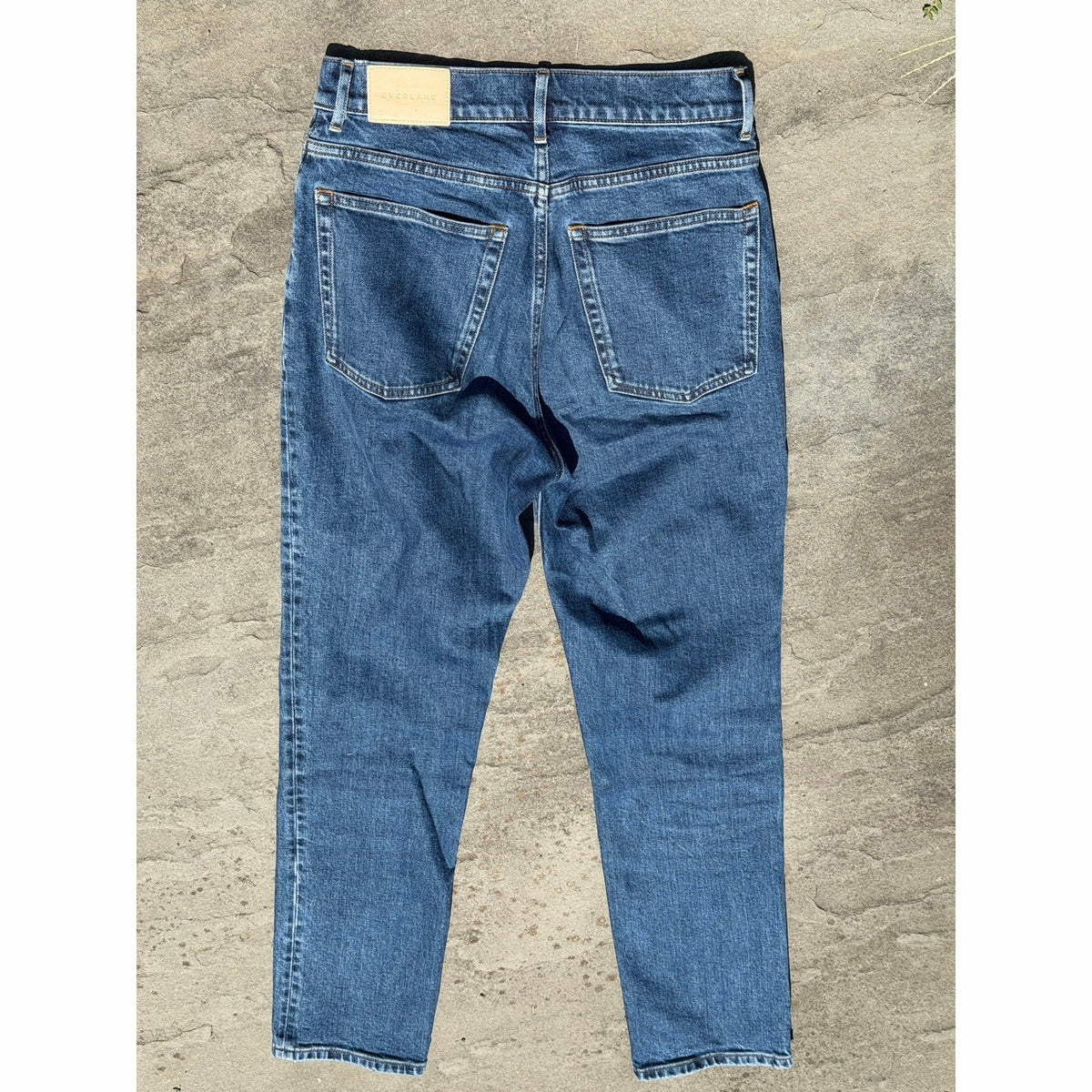 Everlane The Way-High Jean Size 28 High Rise Distressed Blue Denim Pants 28x29