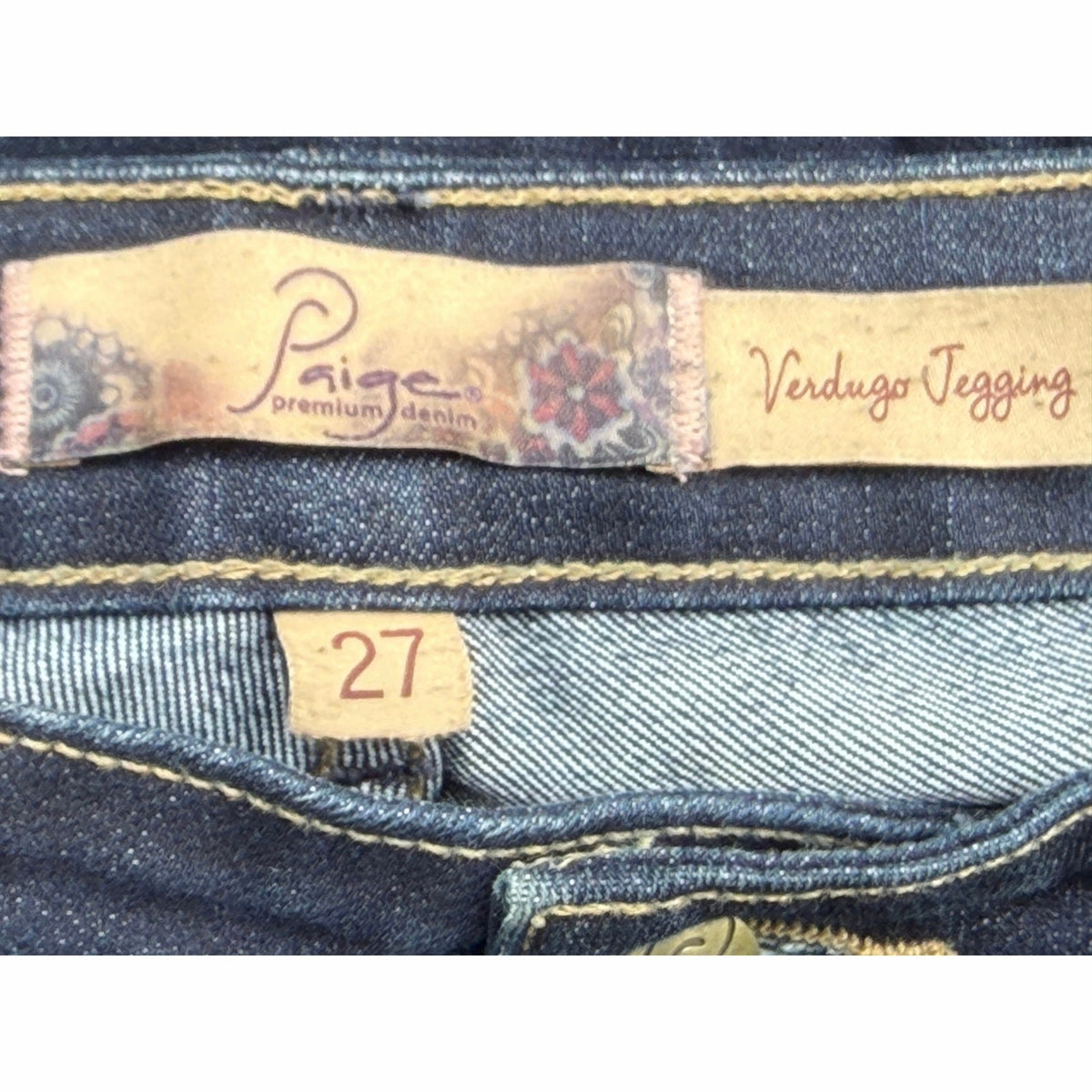PAIGE Premium Denim Verdugo Jegging Dark Wash Jeans Size 27