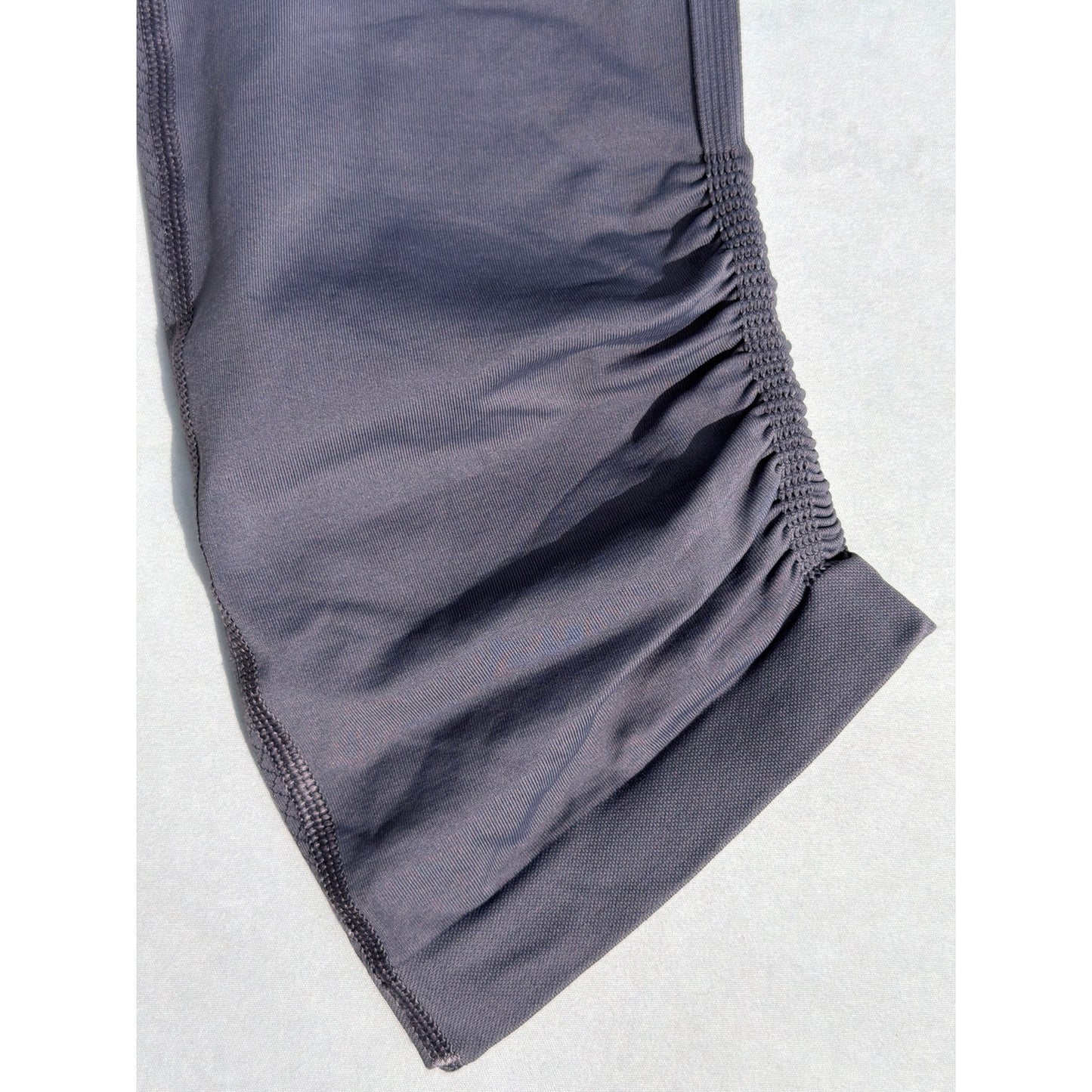 Lululemon Two Dot Muted Dark Purple Capri Scrunched Ankle Leggings