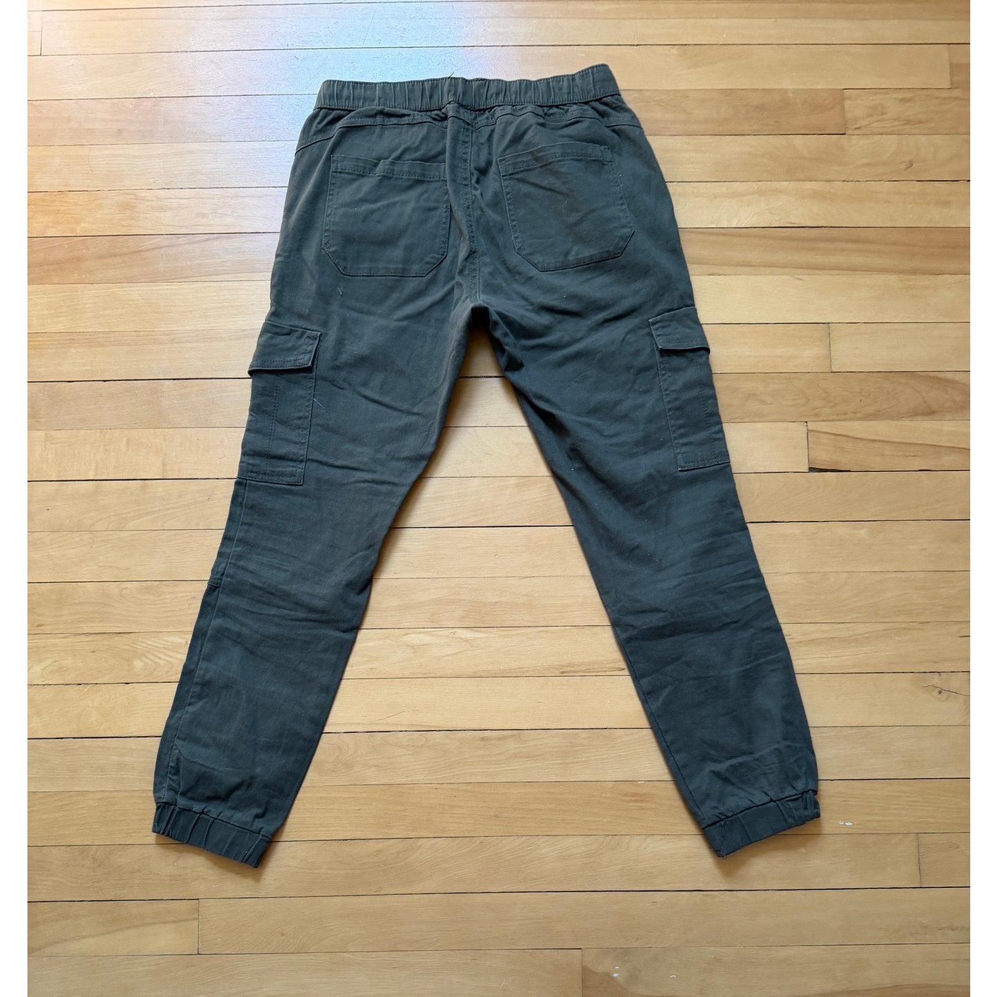 REWASH Cargo Pants Womens Small Green Drawstring Utility Jogger EUC