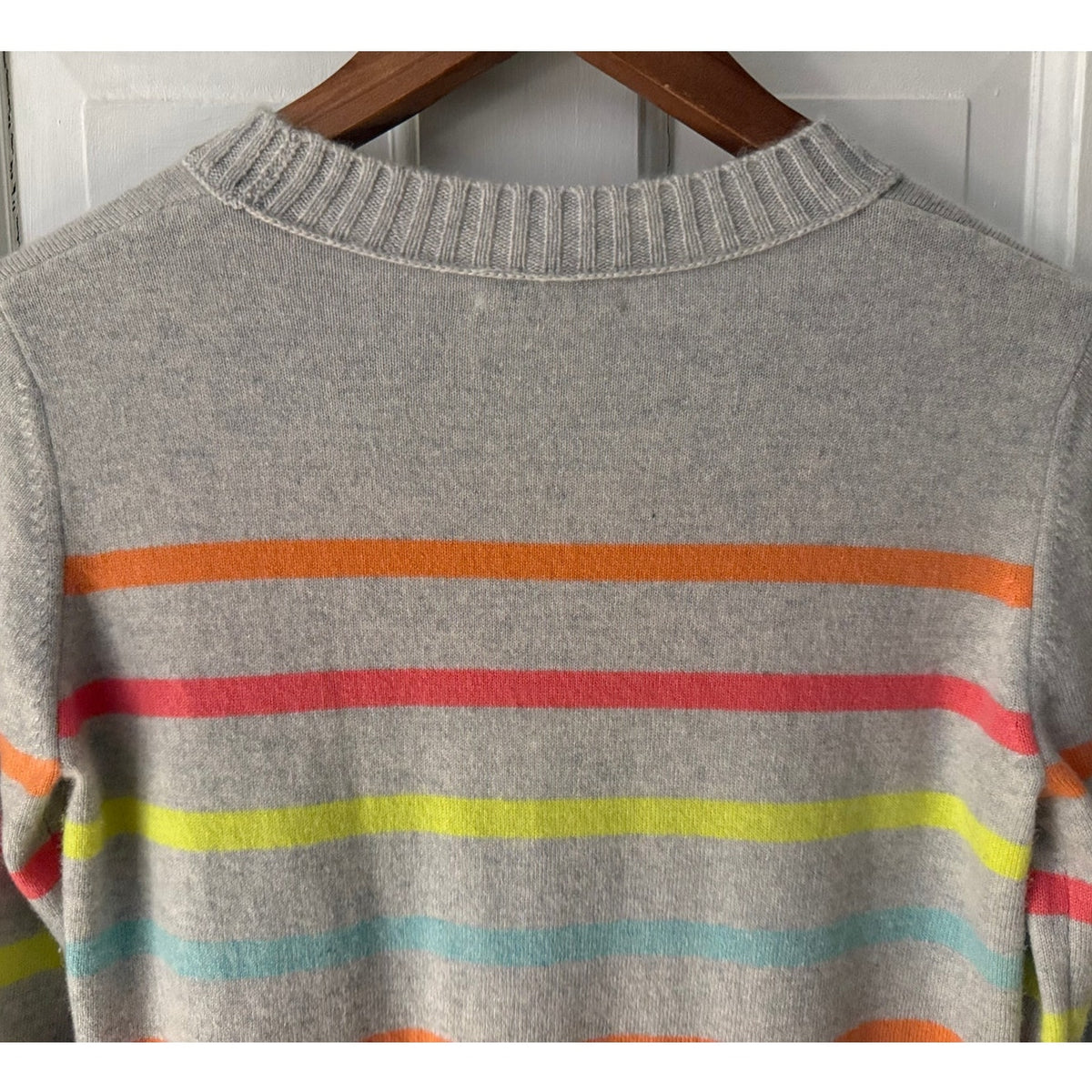 Kinross Cashmere Stripped Sweater - Size Extra Small