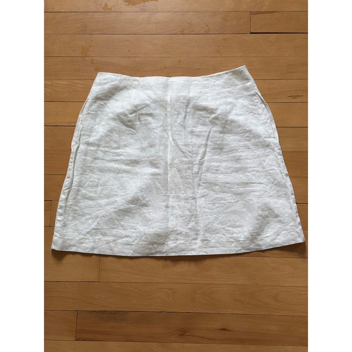 Wilfred Size 4 White Button-Front Mini Skirt EUC