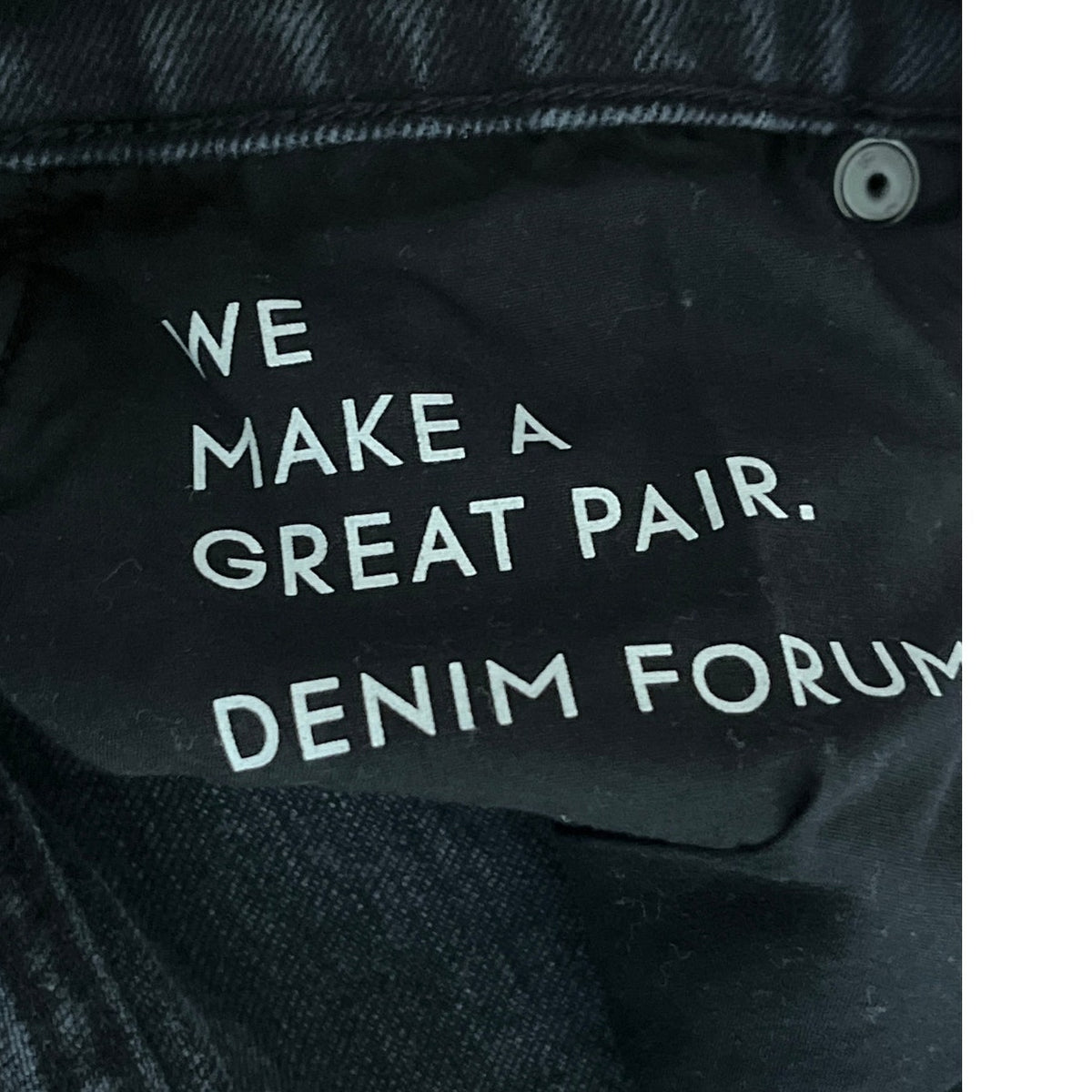Denim Forum The Arlo High Rise Straight Trouser Jeans 32 Black EUC