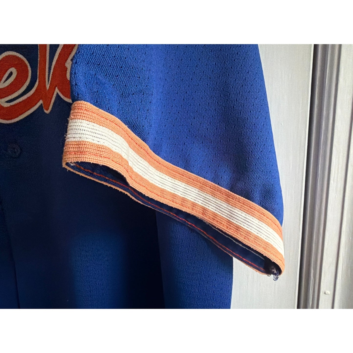 New York Mets Jersey Mens XL Mike Piazza 31 Blue Orange MLB Fan Apparel EUC
