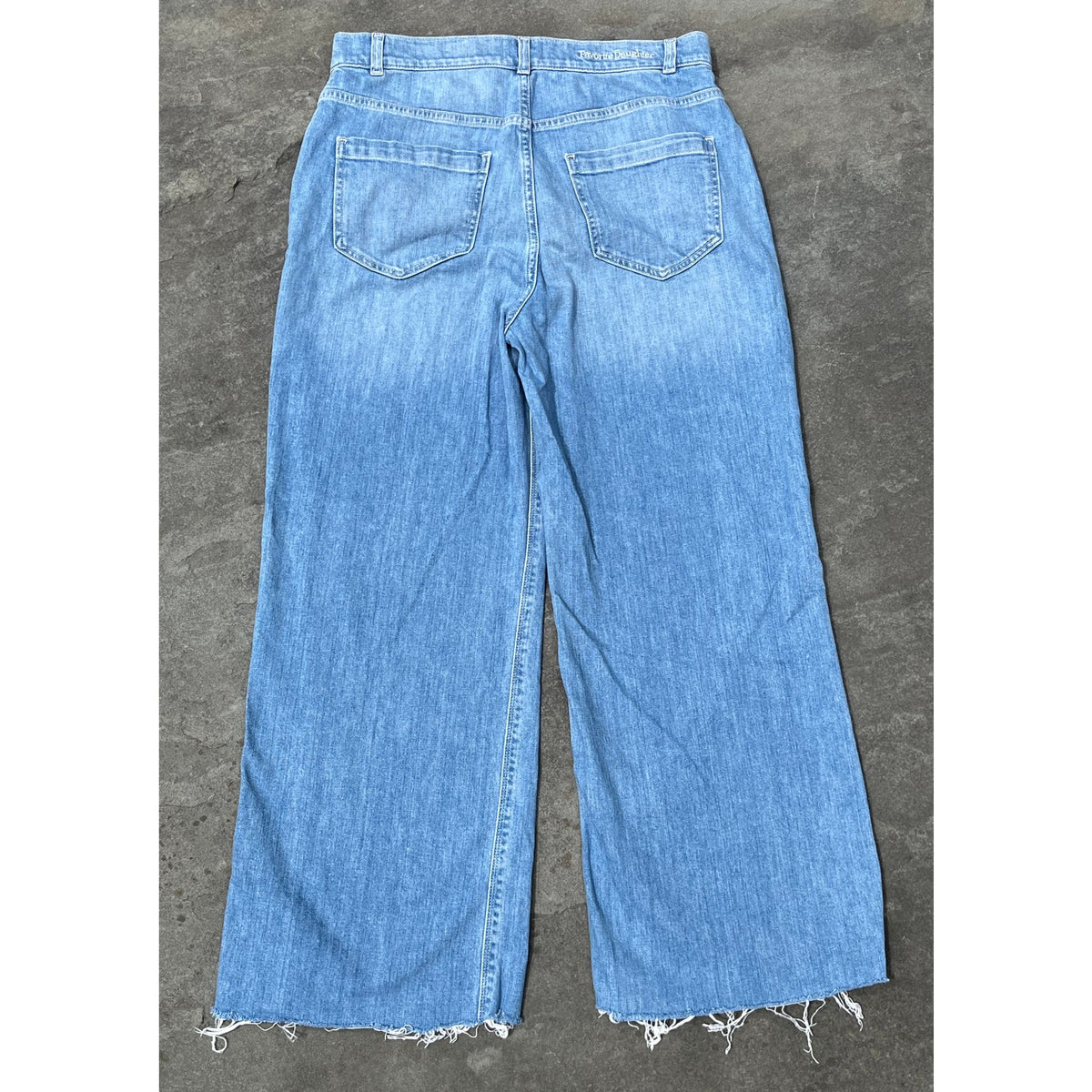 Favorite Daughter The Jordie Super High Rise Wide Leg Jeans Blue Size 30