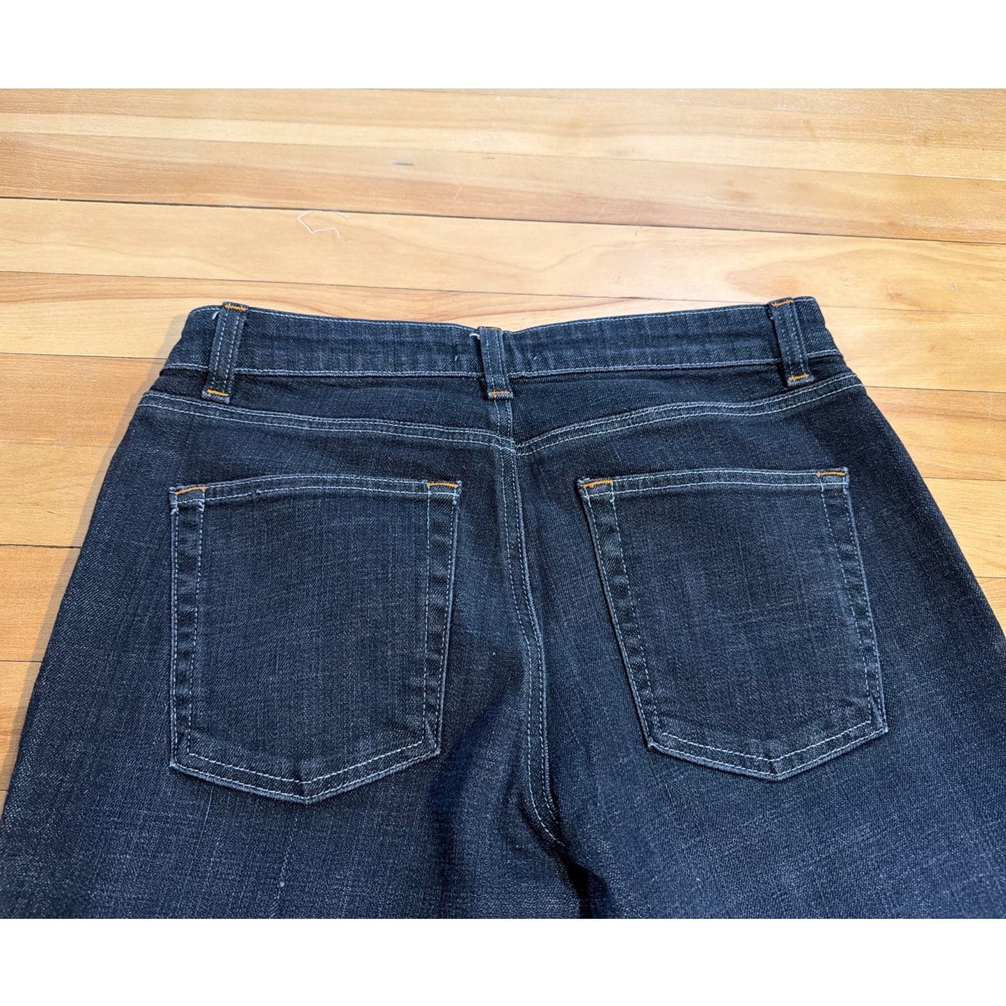 Eileen Fisher SIZE 2 Black Slim Fit Low Rise Jeans