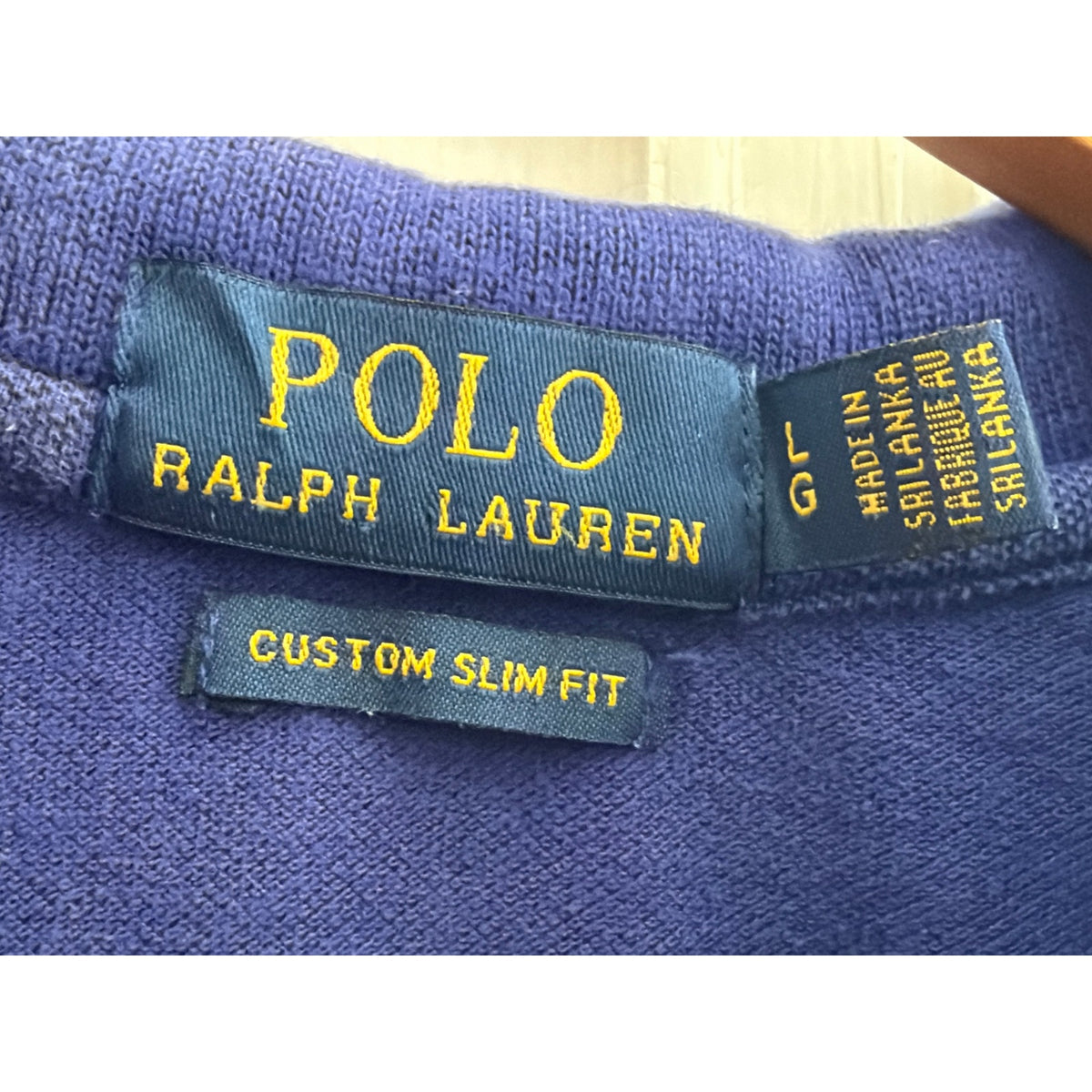 Polo Ralph Lauren Mens Large Polo Royal Blue White Pony