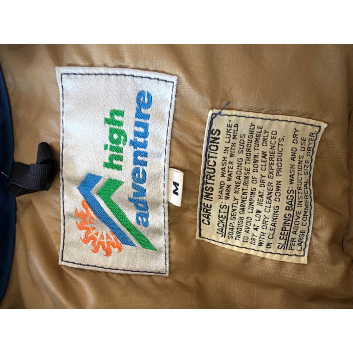 Vintage High Adventure Teal Blue Puffer Down Vest Size Medium