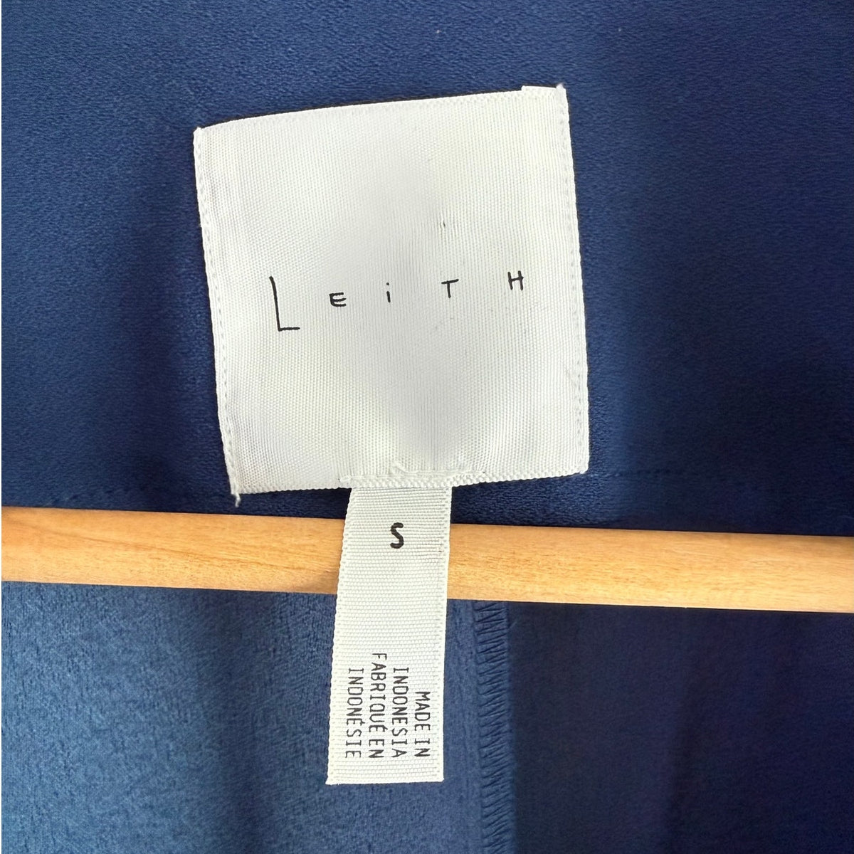 Leith Royal Blue Open Front Trench Coat - Lightweight Duster - Size Small - EUC