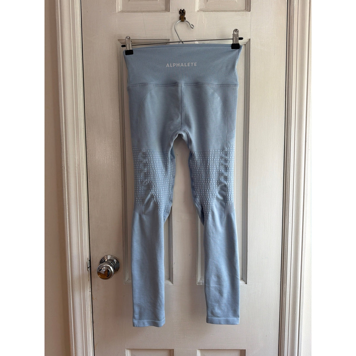 Alphalete Baby Blue Seamless High-Waisted Leggings L