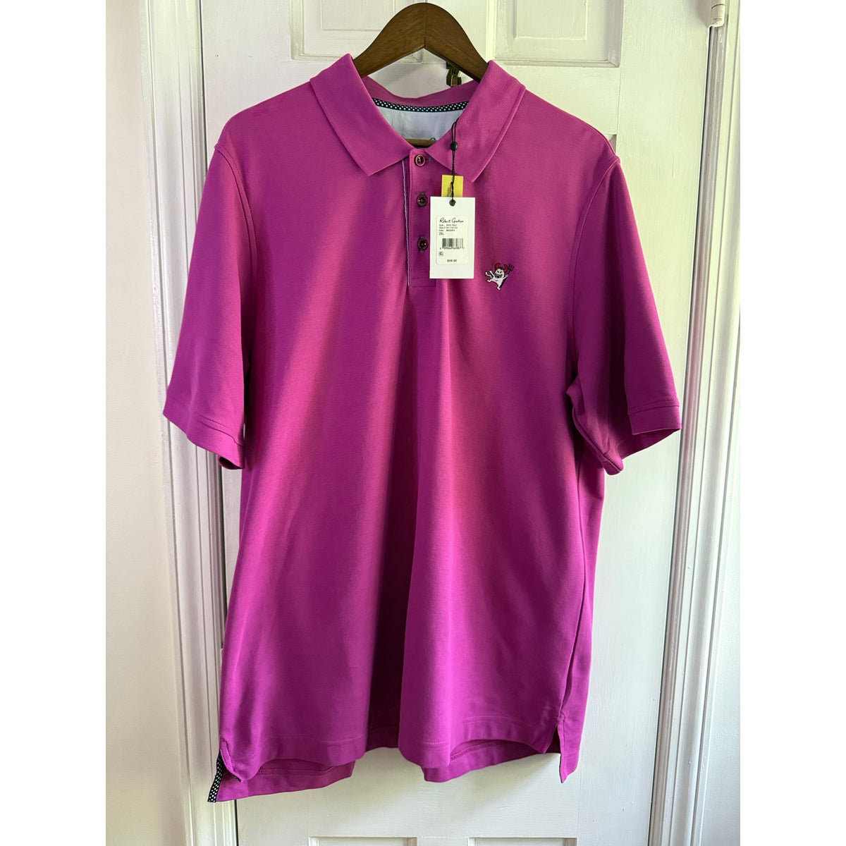 Robert Graham Men's "Devil" Embroidered Logo Short Sleeve Polo Shirt