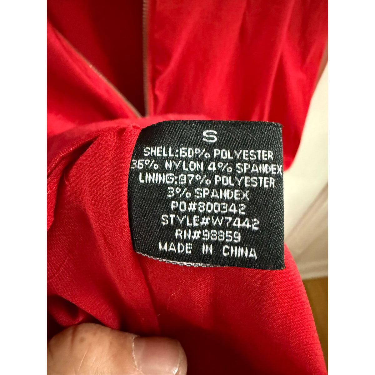 W118 by Walter Baker Red Dress Size Small Sleeveless Zip Back EUC