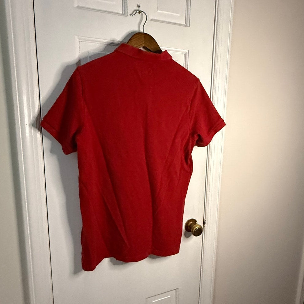 SuperDry Red Polo Medium