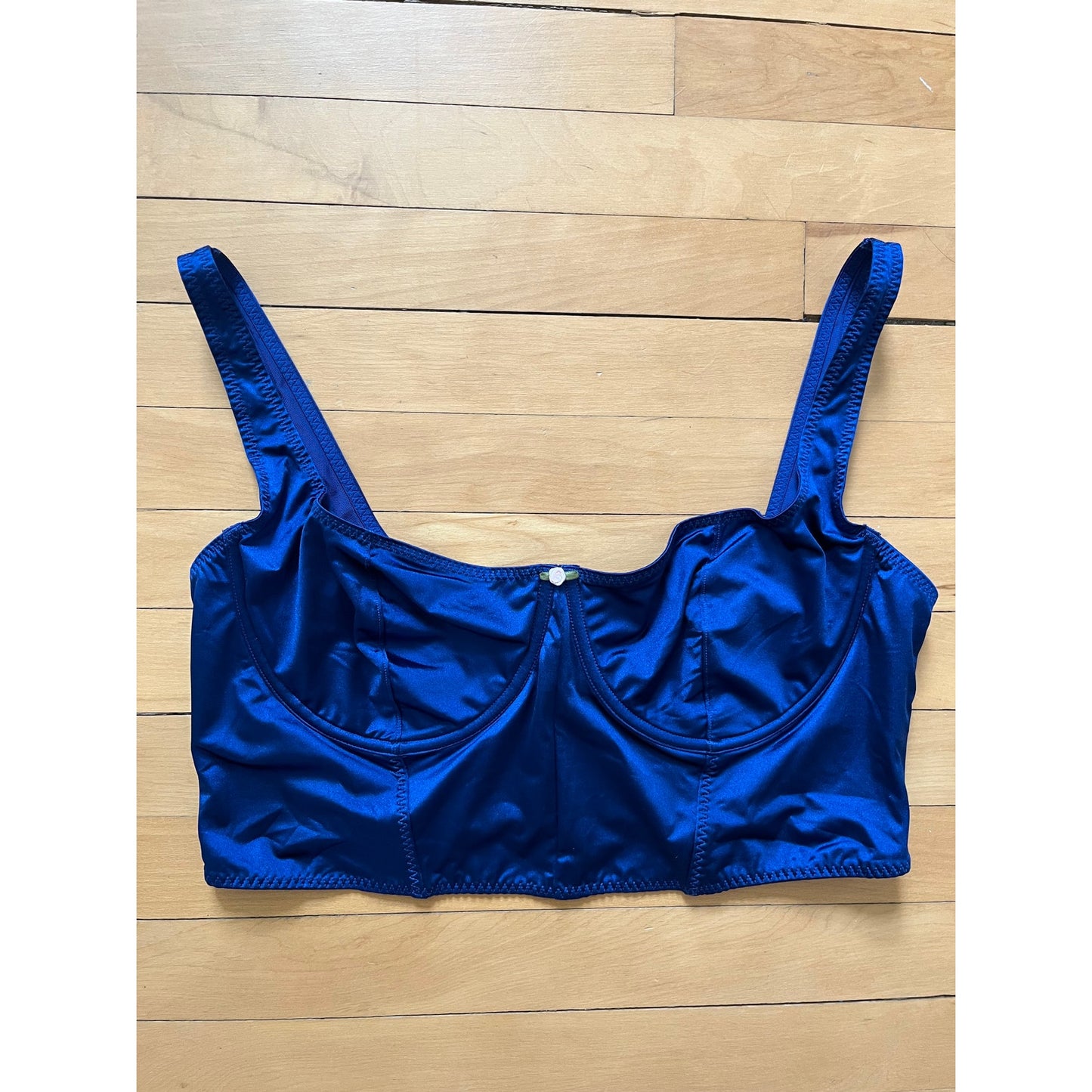 NWT SKIMS Blue Satin Stretch Corset Size 2X - Neptune Limited Edition