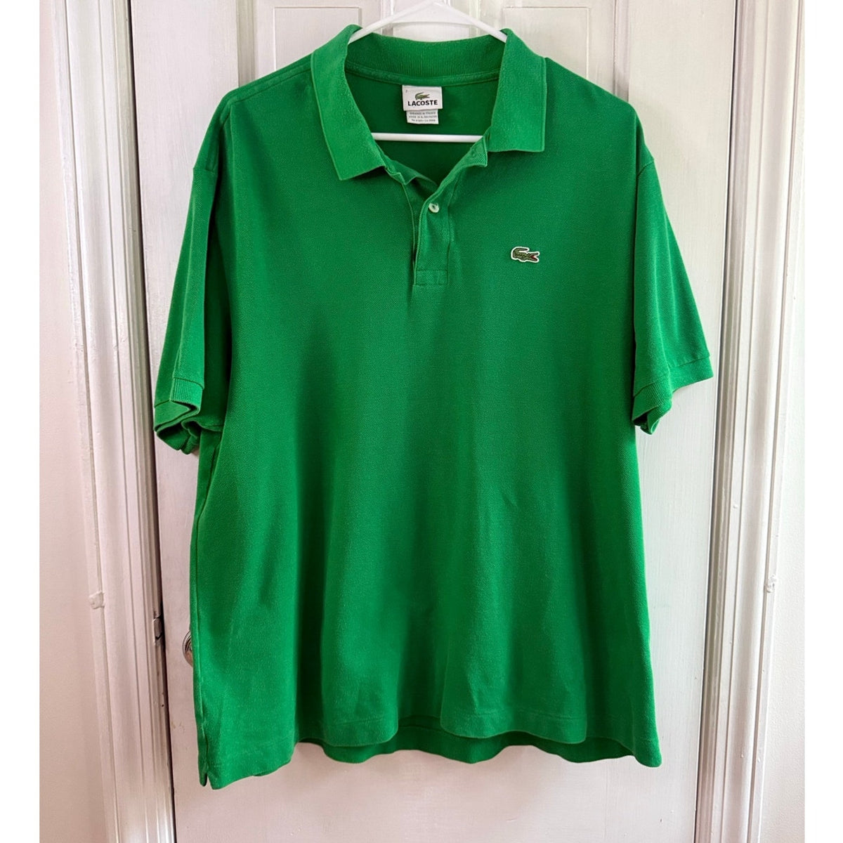 Lacoste Classic Green Piqué Polo Shirt Men’s Size 7 (XXL) EUC