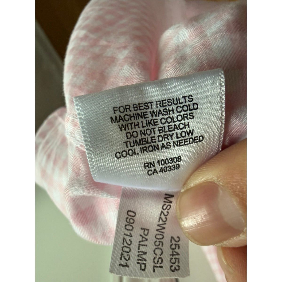 Peter Millar Button Down Shirt Mens XXL Pink White Gingham Check Long Sleeve 2XL