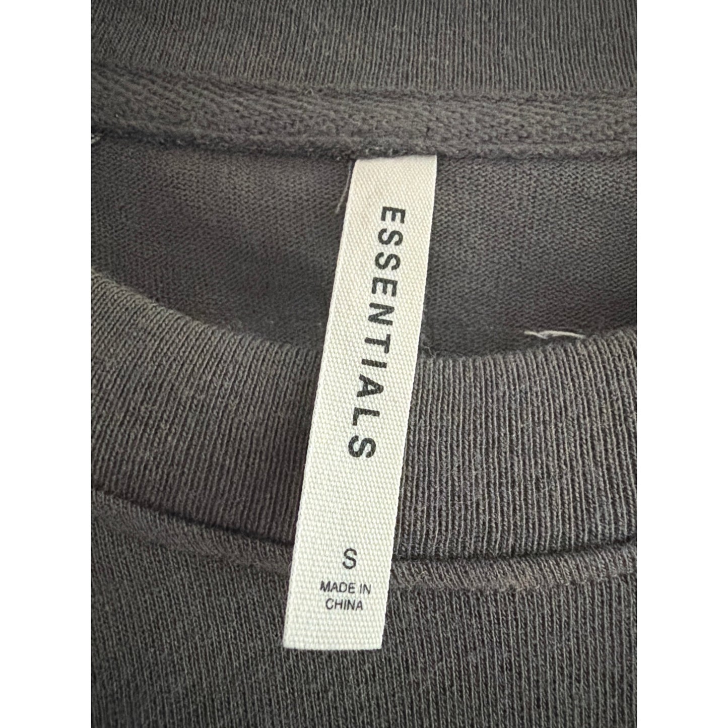 Fear of God Essentials Small Grey Short Sleeve T-Shirt