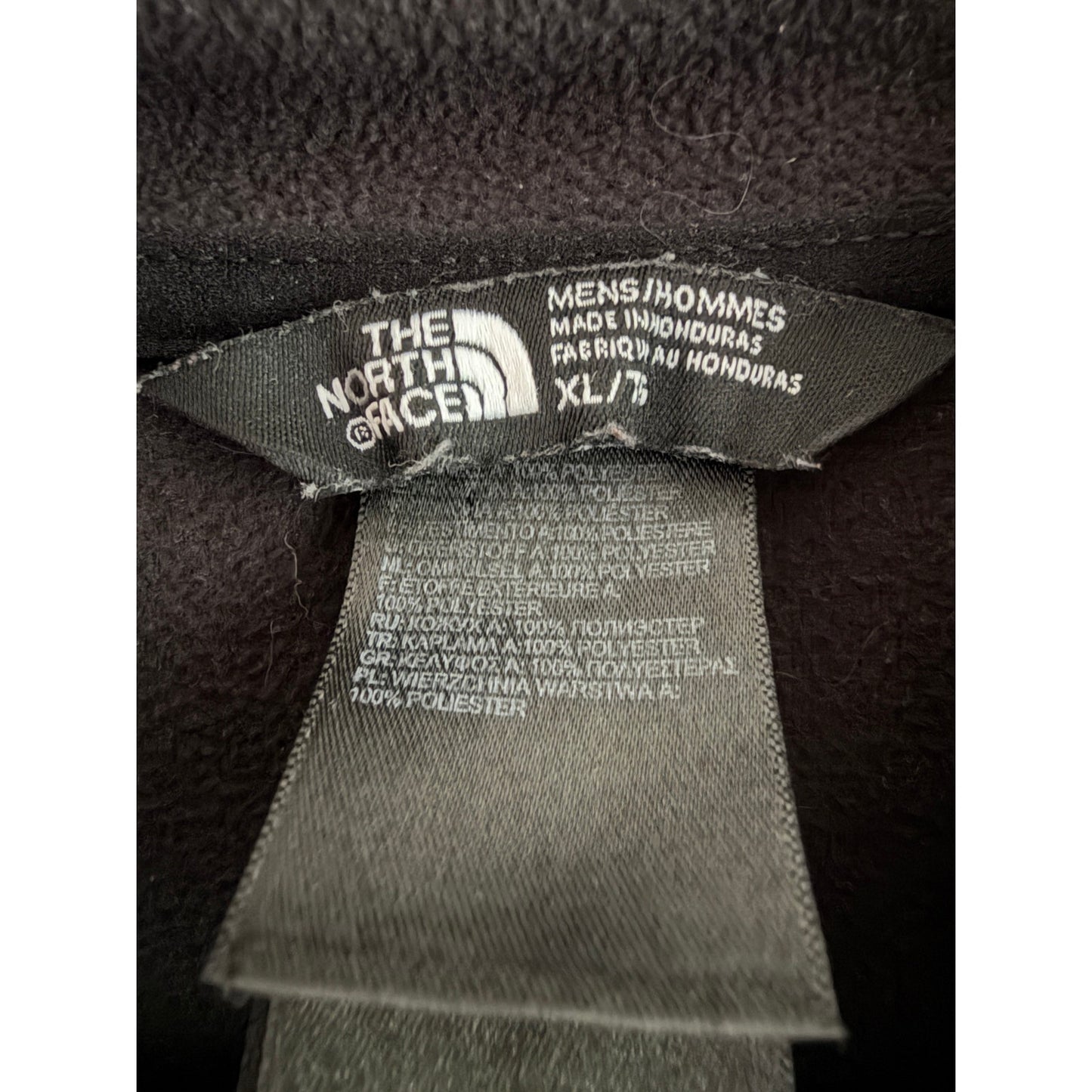 The North Face Mens XL Black Fleece Pullover Jacket Quarter Zip EUC
