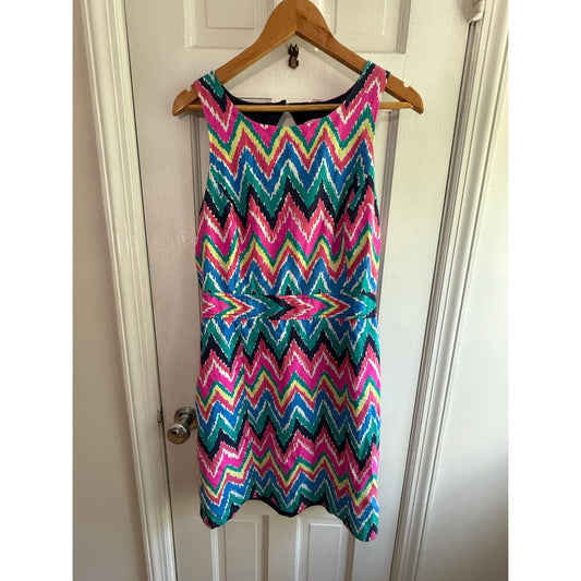 Lilly Pulitzer Dress Womens Size 12 Multicolor Floral Shift Casual Summer