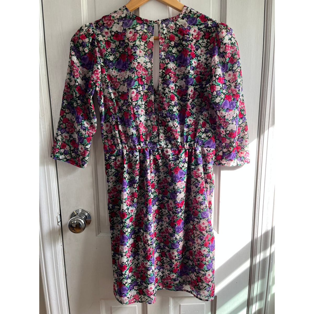 LOVERS + FRIENDS Floral Dusk Mini Dress Small - 💐 Open Back Boho Coquette ✨