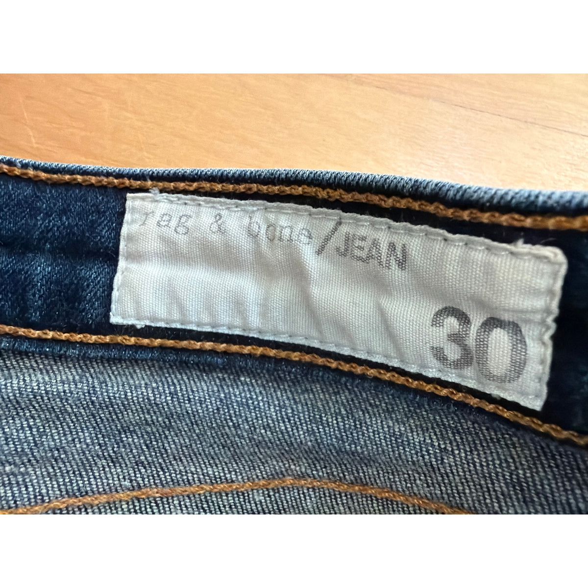 Rag & Bone Size 30 Skinny Dark Wash Low Rise Jean