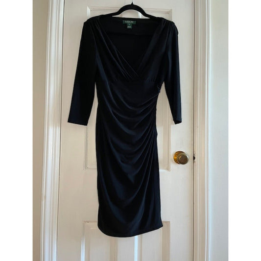 Lauren by Ralph Lauren Black Dress Size 4P