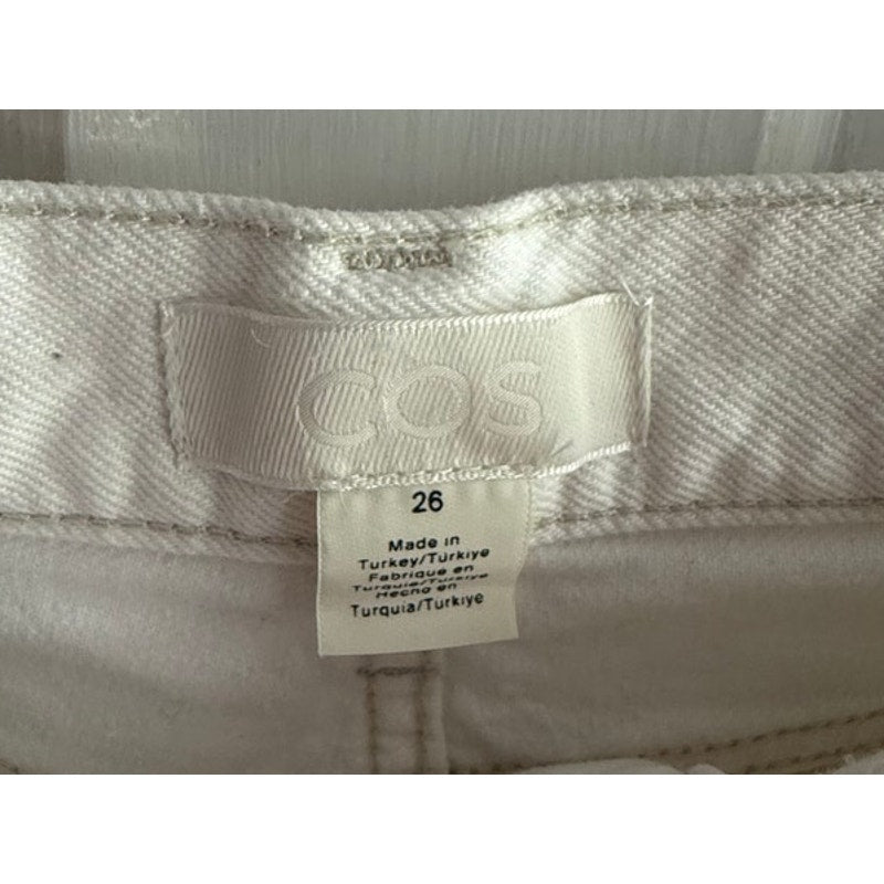 COS White Wide Leg Jeans | High Rise | Size 26 | EUC