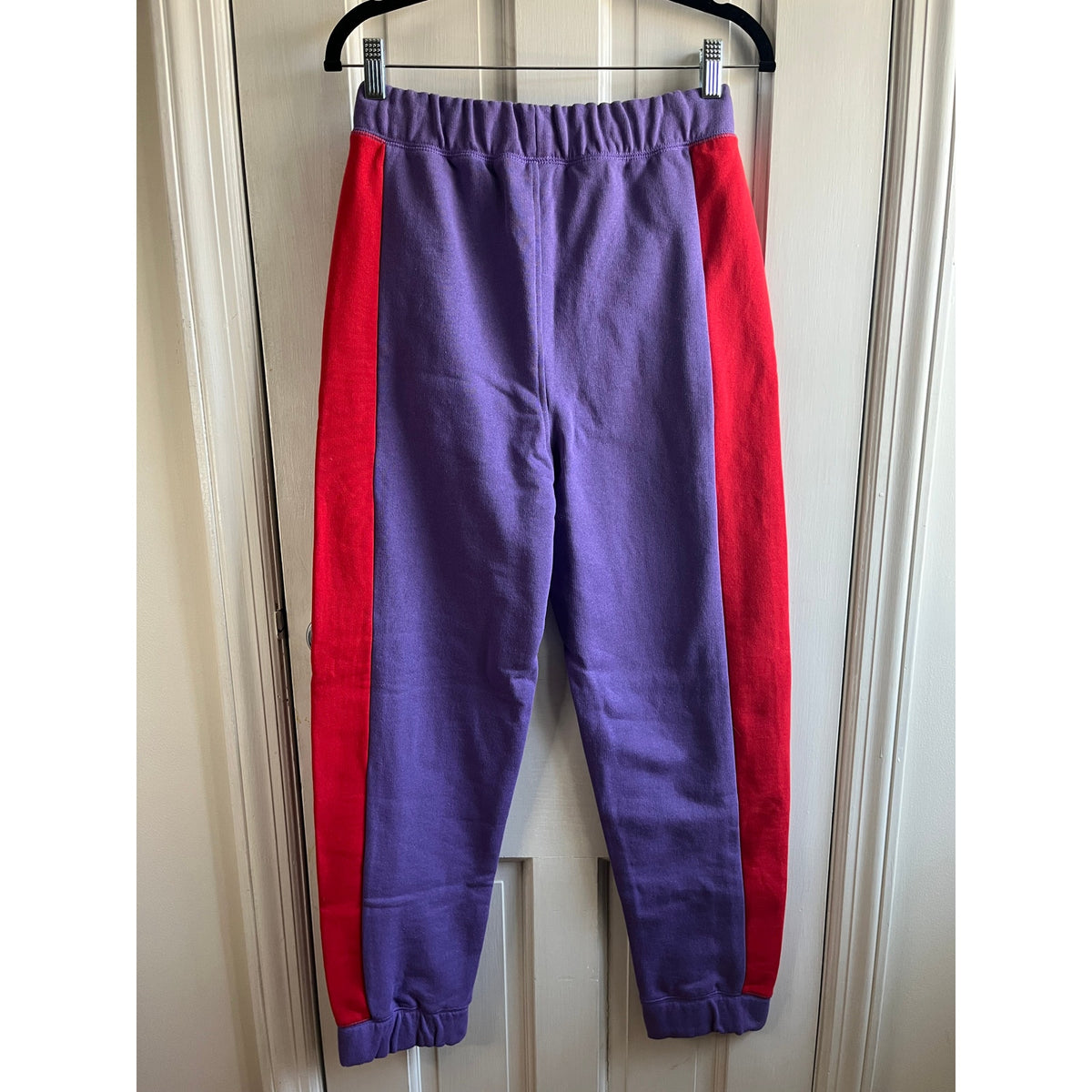 NWT GANNI Software Isoli Sweatpants XS Deep Lavender Red Stripe 💜❤️