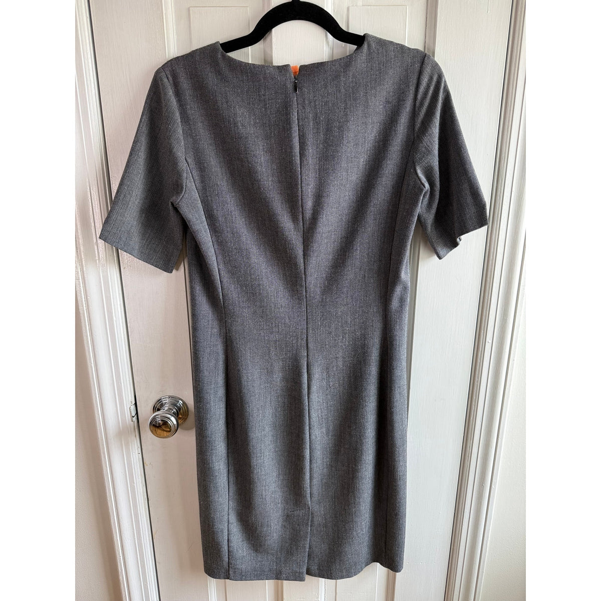 Stile Benetton Women’s Gray Pencil Dress - Short Sleeve - Small - EUC