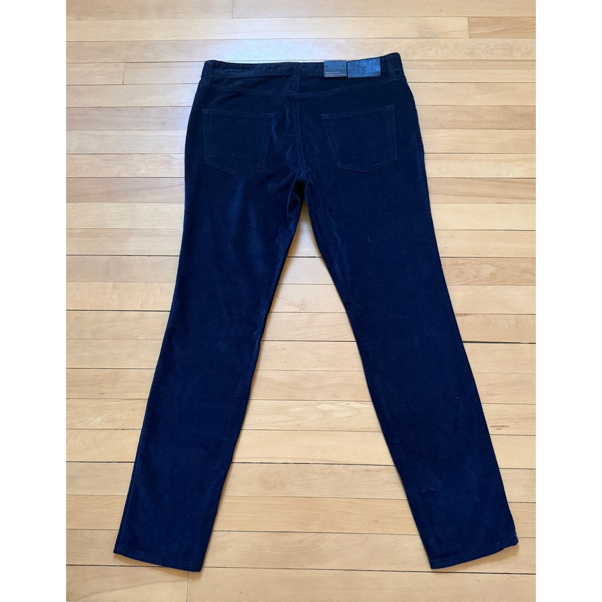 NWT FRYE Melissa Skinny Corduroy Pants Black Womens 30 High Rise Stretch 5-Pocket