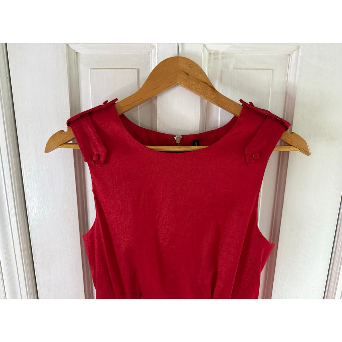 W118 by Walter Baker Red Dress Size Small Sleeveless Zip Back EUC