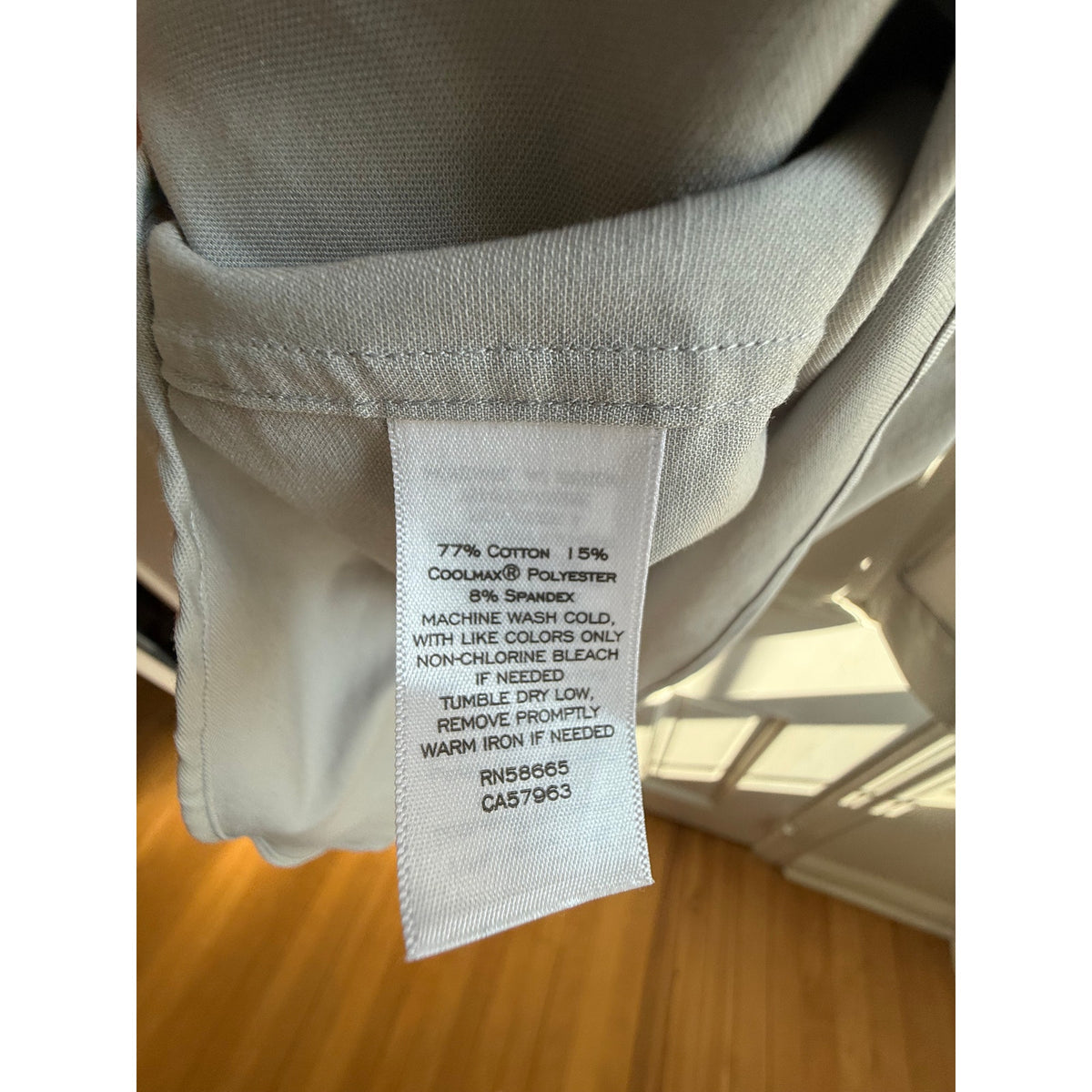 Nordstrom Tech-Smart Extra Slim Fit Dress Shirt Gray Size 17 34/35 EUC