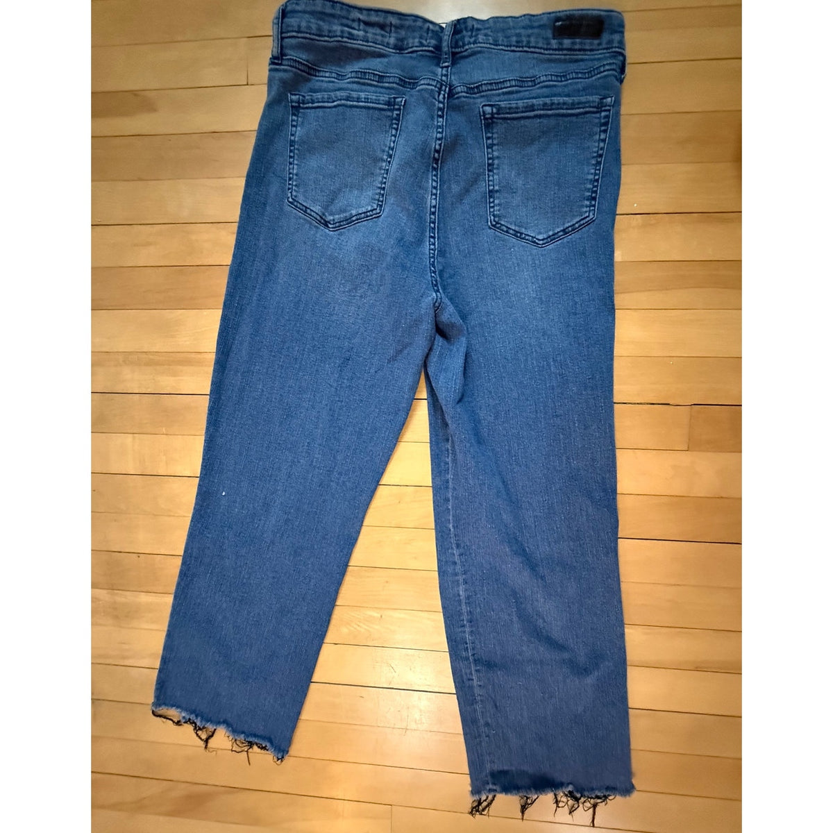 Social Standard by Sanctuary High Rise Crop Straight Jeans 14 Blue EUC