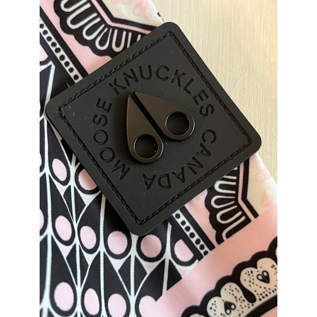 NWT Moose Knuckles Girls Pink Bandana Print Windbreaker | Size M, 10/12